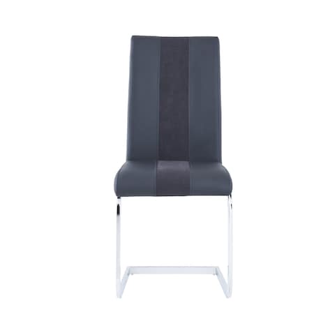 Global Furniture Usa Contemporary Fabric, PU D915 Black Dining Chair 959